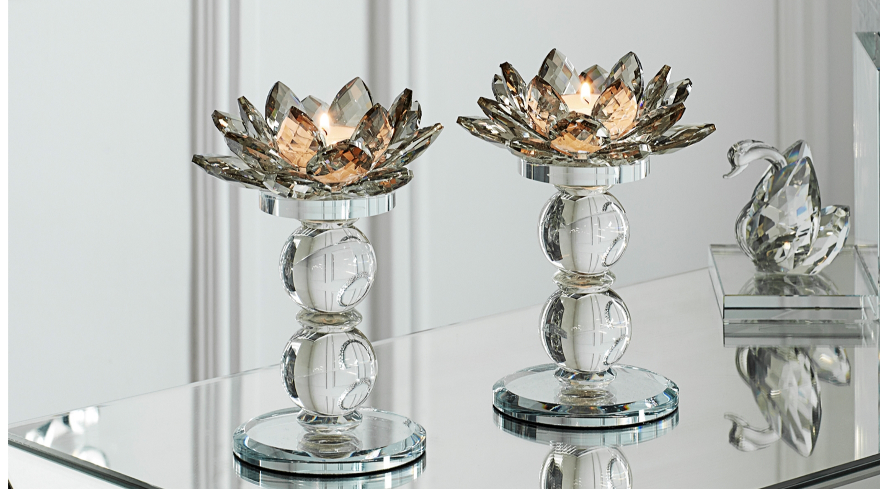 Julien Macdonald crystal candle holders
